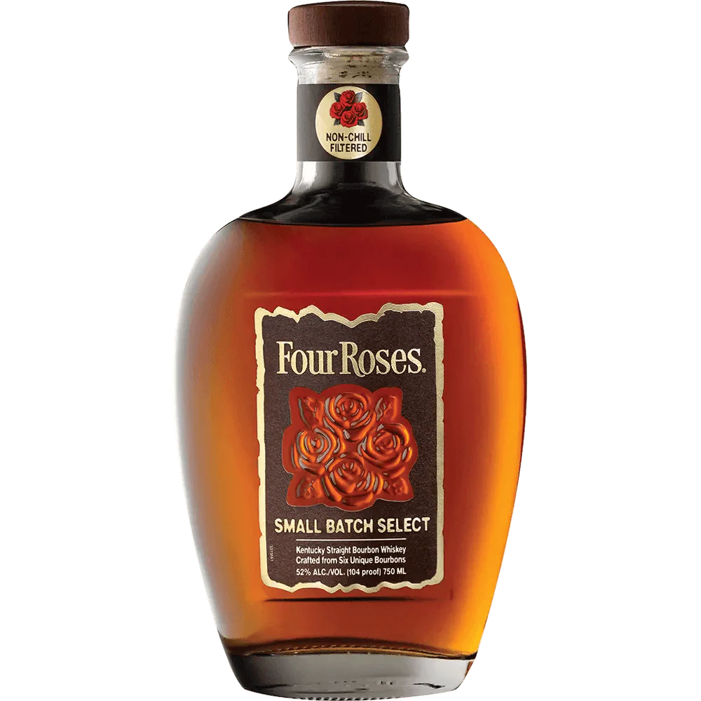 Four Roses Small Batch Select Bourbon bottle Kentucky straight bourbon whiskey premium label small batch blend