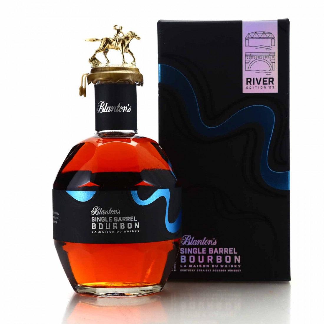 Blanton's La Maison du Whisky River Edition 2023 700ml 128.8 proof cask strength Kentucky bourbon whiskey bottle