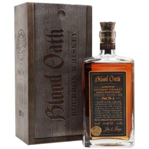 Blood Oath Pact 4 bourbon bottle Lux Row Distillers limited edition toasted barrel finished whiskey