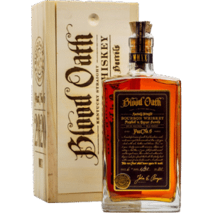 Blood Oath Pact 6 bourbon bottle Lux Row Distillers limited edition whiskey premium label design