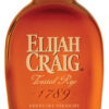 Elijah Craig Toasted Rye Whiskey bottle toasted barrel American rye whiskey premium label Heaven Hill Distillery