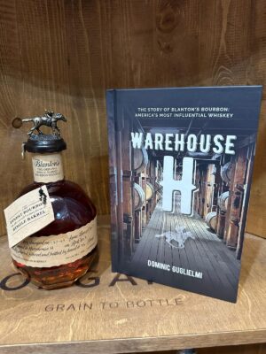 Blanton's Single Barrel 750ml bourbon with Warehouse H book set featuring premium Kentucky bourbon and collectible educational packaging.