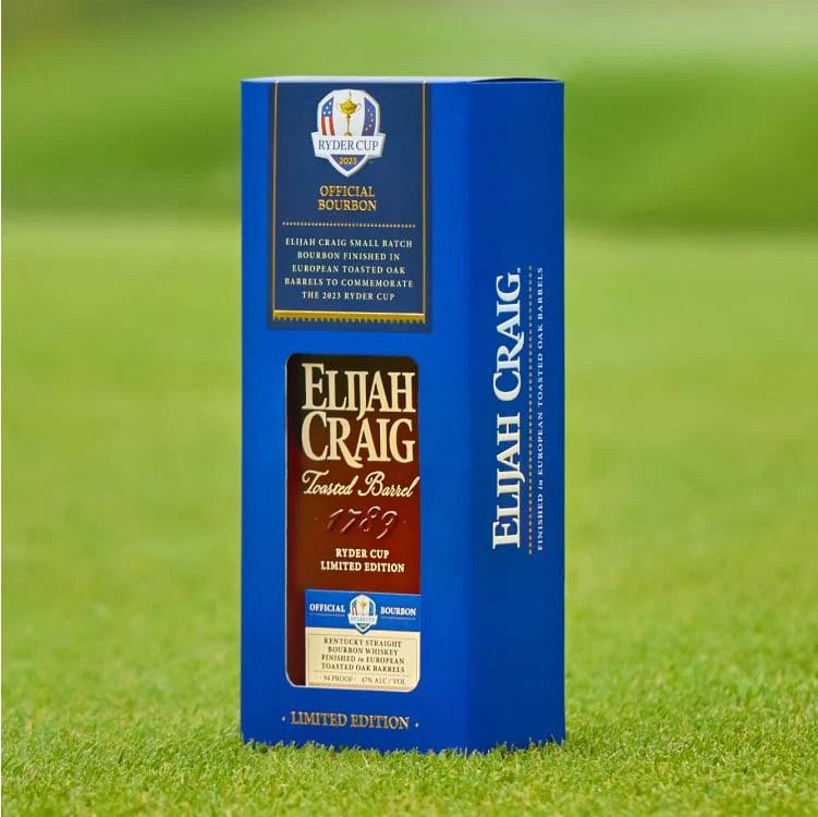 Elijah Craig Toasted Bourbon Ryder Cup Limited Edition bottle toasted barrel Kentucky straight bourbon whiskey special release