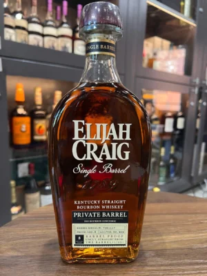 Elijah Craig Barrel Proof Bourbon Concierge Single Barrel 120.8 proof bottle uncut Kentucky bourbon whiskey exclusive selection