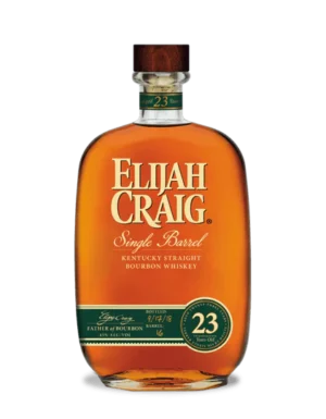 Elijah Craig 23 Year Old bourbon bottle extra aged Kentucky straight bourbon whiskey premium collector release