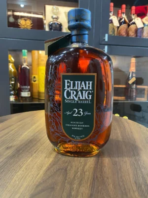 Elijah Craig 23 Year Pre Fire bourbon bottle vintage Heaven Hill distillery fire era rare collectible whiskey