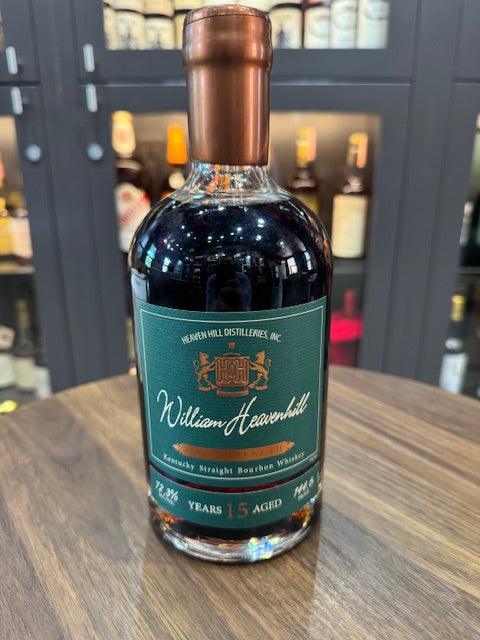 William Heavenhill 4th Edition 15 Year Old Cask Strength 144.6 proof bourbon bottle Kentucky straight whiskey ultra high proof release