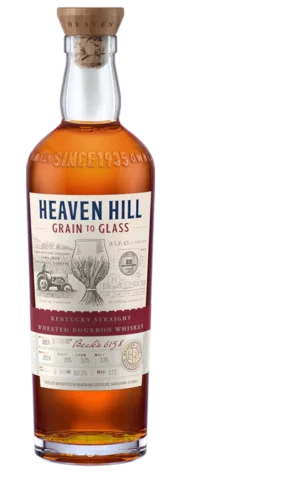 Heaven Hill Grain to Glass Wheated Bourbon Whiskey bottle Kentucky straight wheat bourbon premium craft release