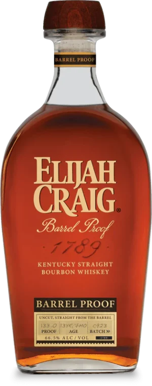 Elijah Craig Barrel Proof C923 bottle uncut unfiltered Kentucky straight bourbon whiskey high proof batch release